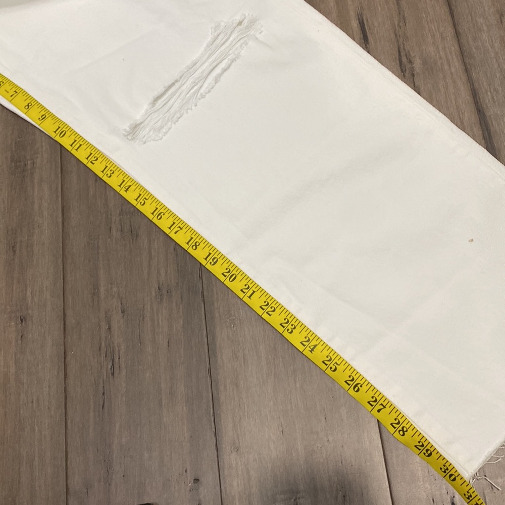 Madewell baggy straight white distressed - Picture 8 of 8